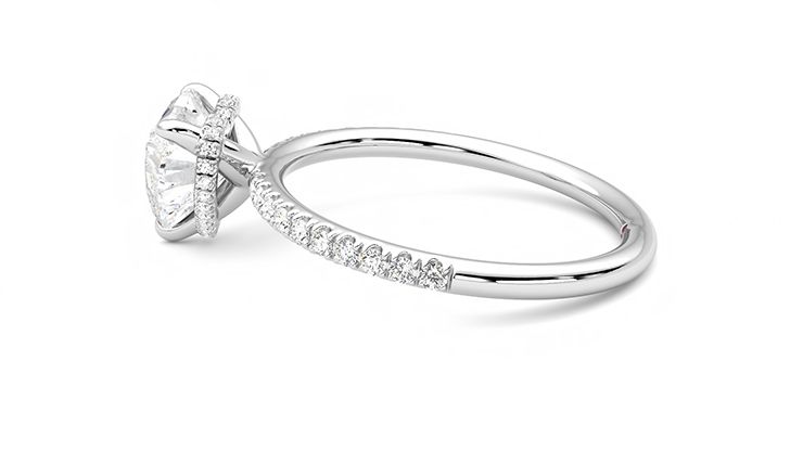 Taylor & Hart Thyme Heart Engagement Ring 360 degree image 20
