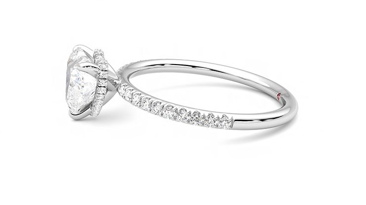 Taylor & Hart Thyme Heart Engagement Ring 360 degree image 21