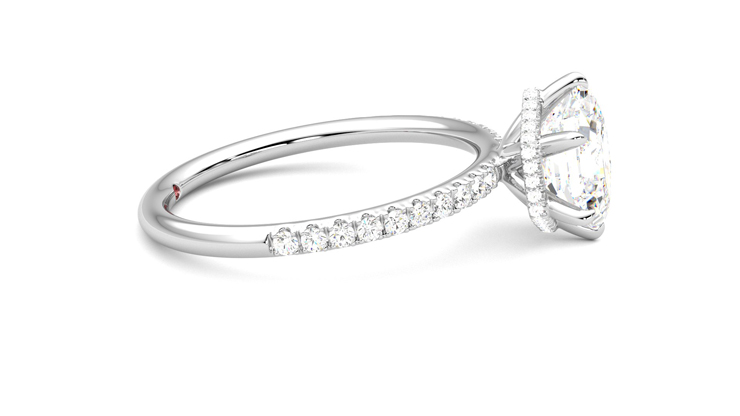 Taylor & Hart Thyme Hexagonal Engagement Ring 360 degree image 9