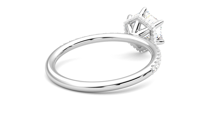 Taylor & Hart Thyme Hexagonal Engagement Ring 360 degree image 13