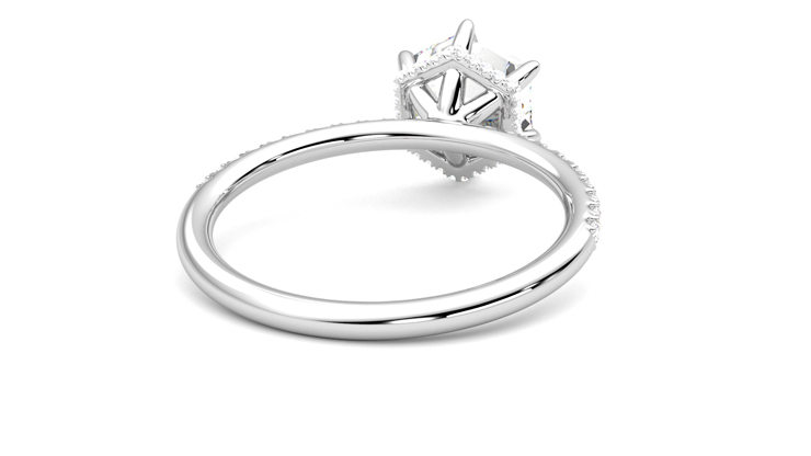 Taylor & Hart Thyme Hexagonal Engagement Ring 360 degree image 14