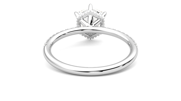 Taylor & Hart Thyme Hexagonal Engagement Ring 360 degree image 15