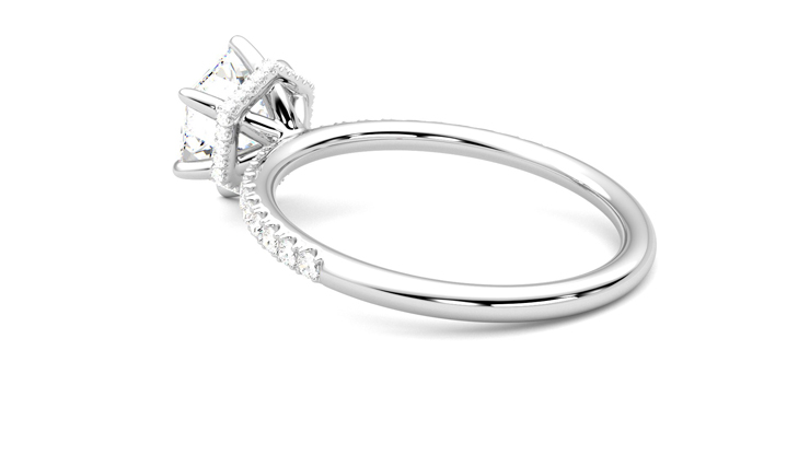 Taylor & Hart Thyme Hexagonal Engagement Ring 360 degree image 18