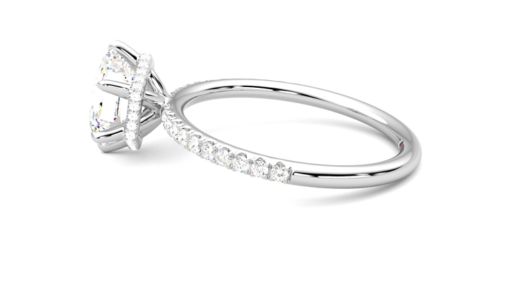 Taylor & Hart Thyme Hexagonal Engagement Ring 360 degree image 20