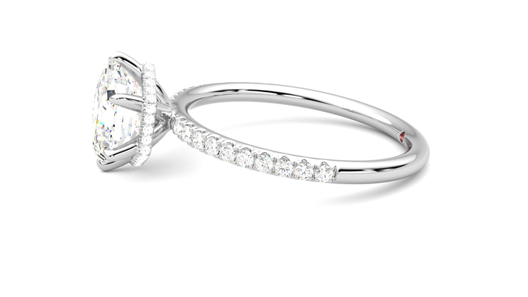 Taylor & Hart Thyme Hexagonal Engagement Ring 360 degree image 21