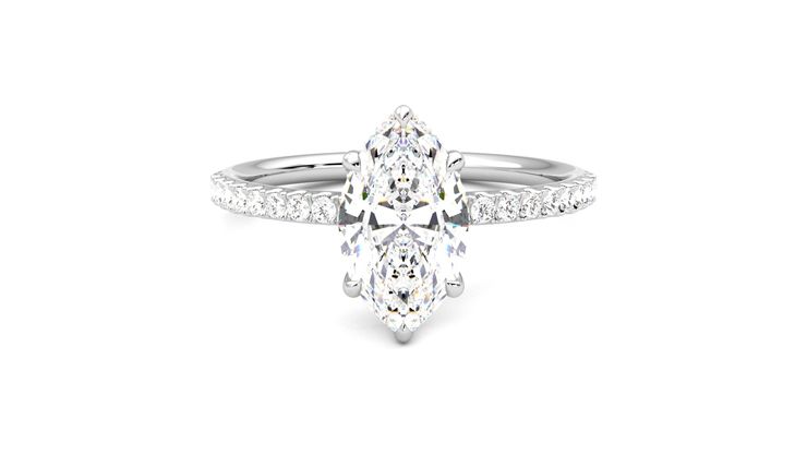 Taylor & Hart Thyme Marquise Engagement Ring 360 degree image 0