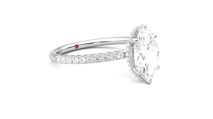 Taylor & Hart Thyme Marquise Engagement Ring 360 degree image 5
