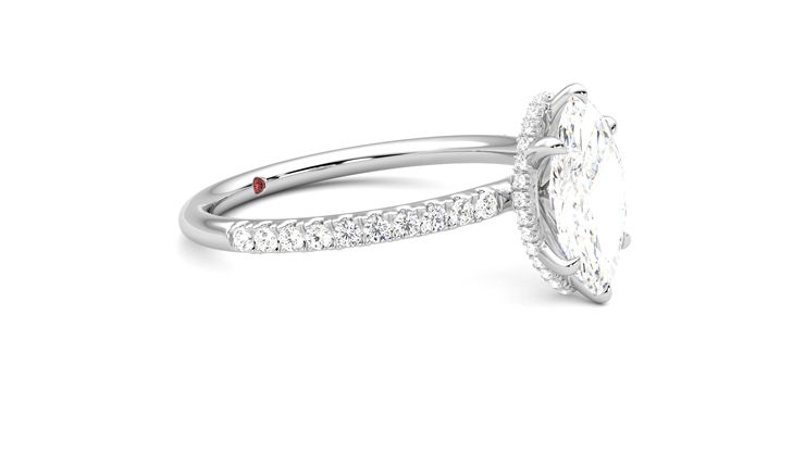 Taylor & Hart Thyme Marquise Engagement Ring 360 degree image 6