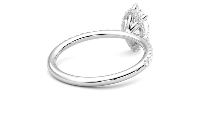 Taylor & Hart Thyme Marquise Engagement Ring 360 degree image 12