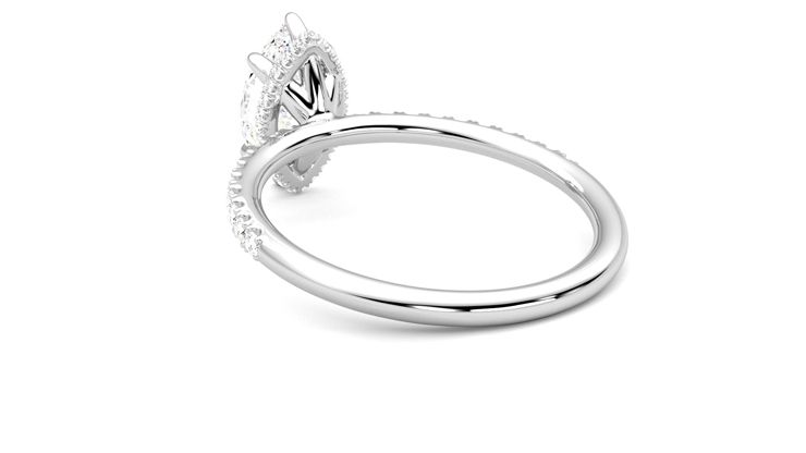 Taylor & Hart Thyme Marquise Engagement Ring 360 degree image 16