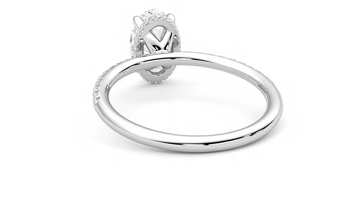 Taylor & Hart Thyme Oval Engagement Ring 360 degree image 16