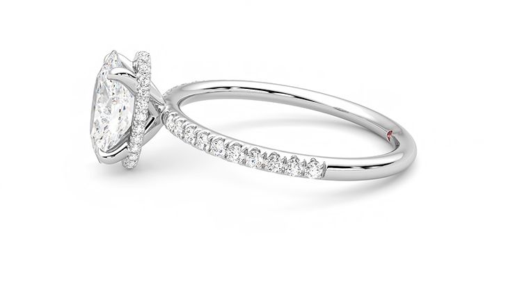 Taylor & Hart Thyme Oval Engagement Ring 360 degree image 21