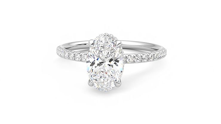 Taylor & Hart Thyme Oval Engagement Ring 360 degree image 28