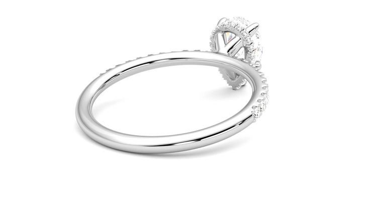 Taylor & Hart Thyme Pear Engagement Ring 360 degree image 13