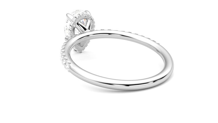Taylor & Hart Thyme Pear Engagement Ring 360 degree image 17