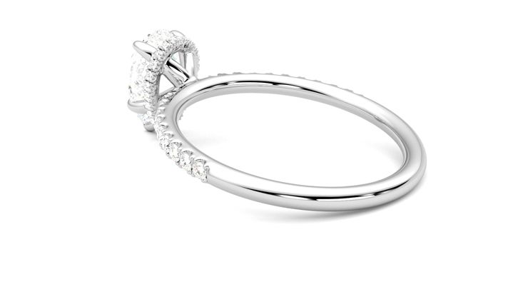 Taylor & Hart Thyme Pear Engagement Ring 360 degree image 18