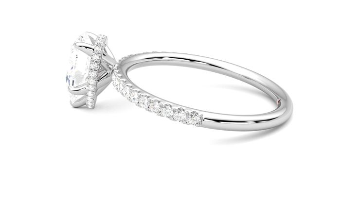 Taylor & Hart Thyme Pear Engagement Ring 360 degree image 20