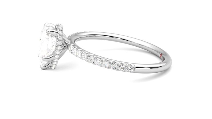 Taylor & Hart Thyme Pear Engagement Ring 360 degree image 21