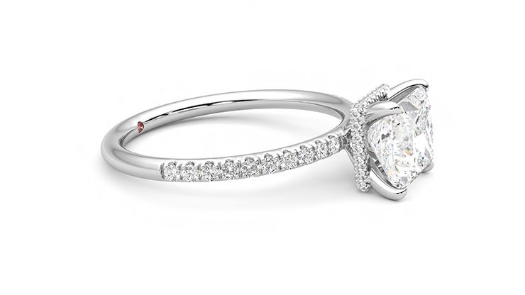 Taylor & Hart Thyme Princess Engagement Ring 360 degree image 8
