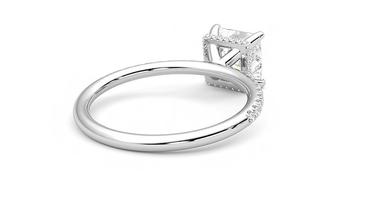 Taylor & Hart Thyme Princess Engagement Ring 360 degree image 13