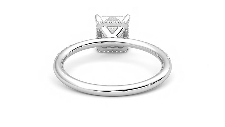 Taylor & Hart Thyme Princess Engagement Ring 360 degree image 15