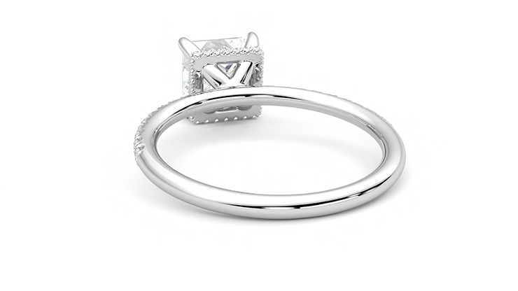 Taylor & Hart Thyme Princess Engagement Ring 360 degree image 16
