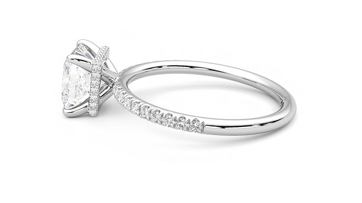 Taylor & Hart Thyme Princess Engagement Ring 360 degree image 20