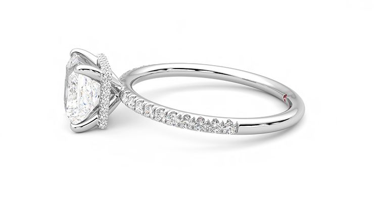 Taylor & Hart Thyme Princess Engagement Ring 360 degree image 21