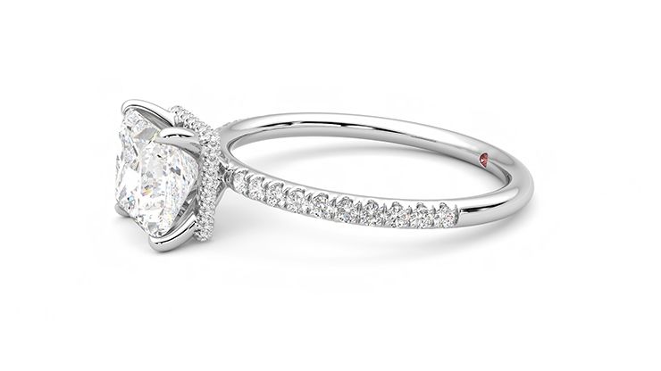 Taylor & Hart Thyme Princess Engagement Ring 360 degree image 22