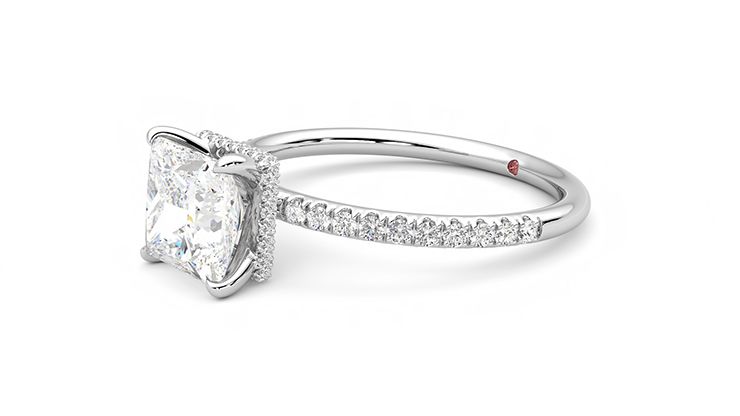 Taylor & Hart Thyme Princess Engagement Ring 360 degree image 23