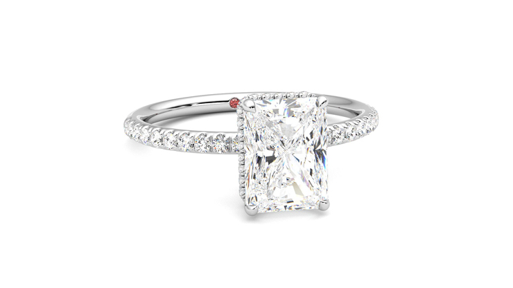 Taylor & Hart Thyme Radiant Engagement Ring 360 degree image 3