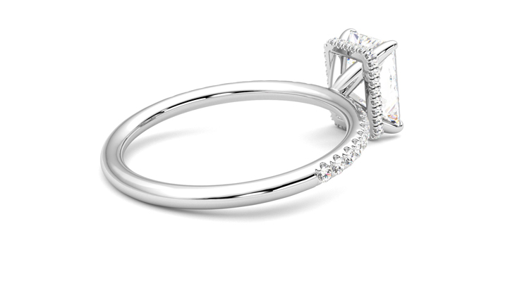 Taylor & Hart Thyme Radiant Engagement Ring 360 degree image 12