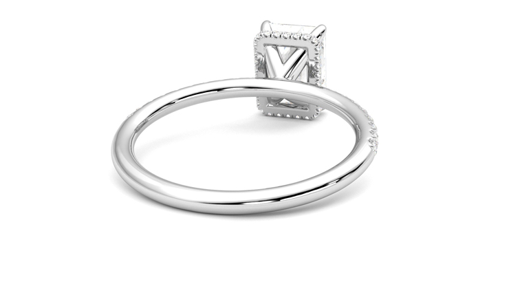 Taylor & Hart Thyme Radiant Engagement Ring 360 degree image 14