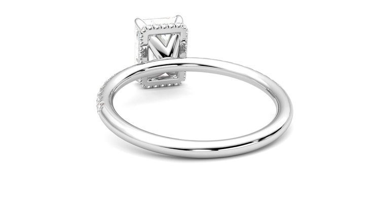 Taylor & Hart Thyme Radiant Engagement Ring 360 degree image 16