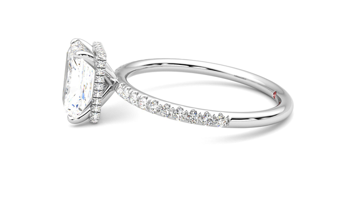 Taylor & Hart Thyme Radiant Engagement Ring 360 degree image 21
