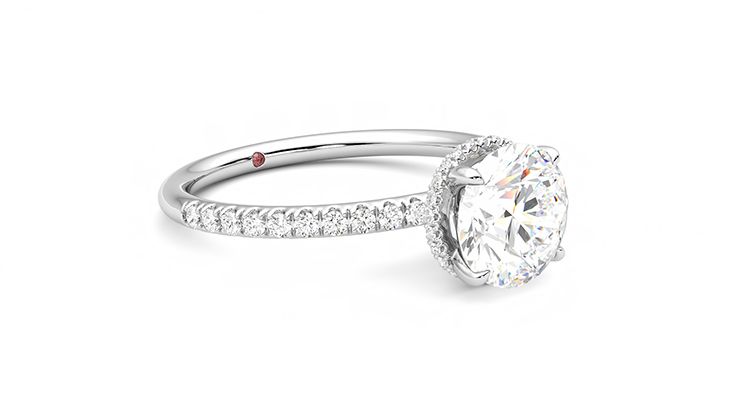 Taylor & Hart Thyme Round Engagement Ring 360 degree image 6