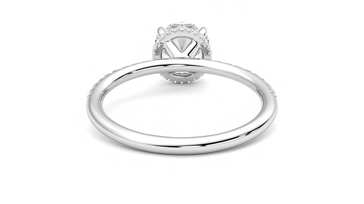 Taylor & Hart Thyme Round Engagement Ring 360 degree image 15