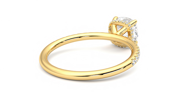 Taylor & Hart Thyme Cushion Engagement Ring 360 degree image 13