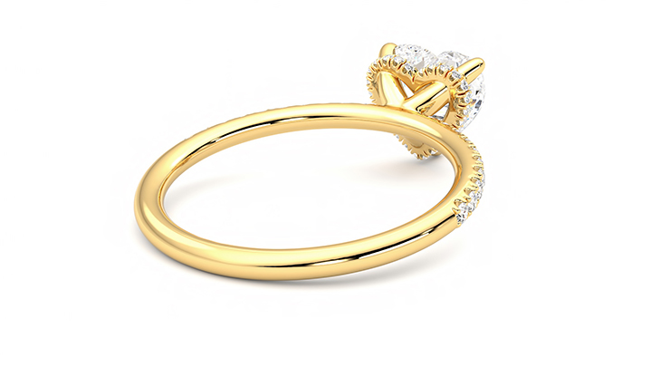 Taylor & Hart Thyme Heart Engagement Ring 360 degree image 13