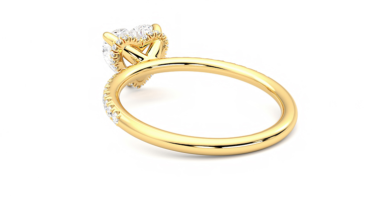 Taylor & Hart Thyme Heart Engagement Ring 360 degree image 17
