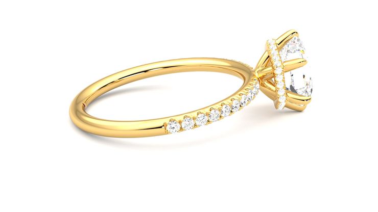 Taylor & Hart Thyme Hexagonal Engagement Ring 360 degree image 9