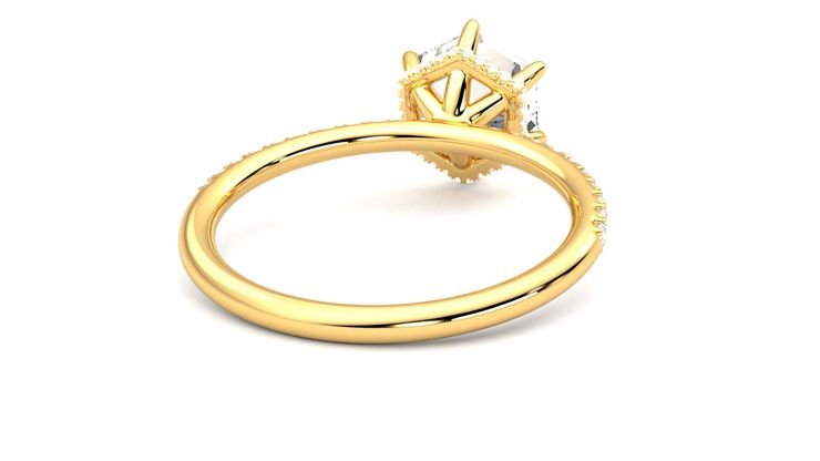 Taylor & Hart Thyme Hexagonal Engagement Ring 360 degree image 13