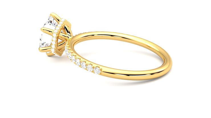 Taylor & Hart Thyme Hexagonal Engagement Ring 360 degree image 18