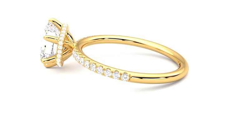 Taylor & Hart Thyme Hexagonal Engagement Ring 360 degree image 19