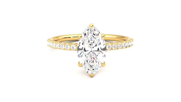 Taylor & Hart Thyme Marquise Engagement Ring 360 degree image 1