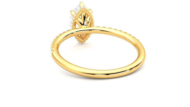 Taylor & Hart Thyme Marquise Engagement Ring 360 degree image 16