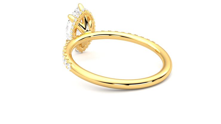 Taylor & Hart Thyme Marquise Engagement Ring 360 degree image 17