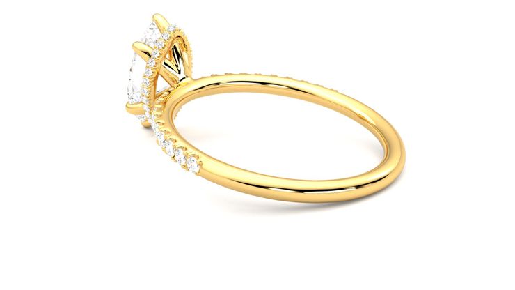 Taylor & Hart Thyme Marquise Engagement Ring 360 degree image 18