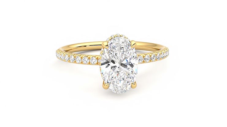 Taylor & Hart Thyme Oval Engagement Ring 360 degree image 2