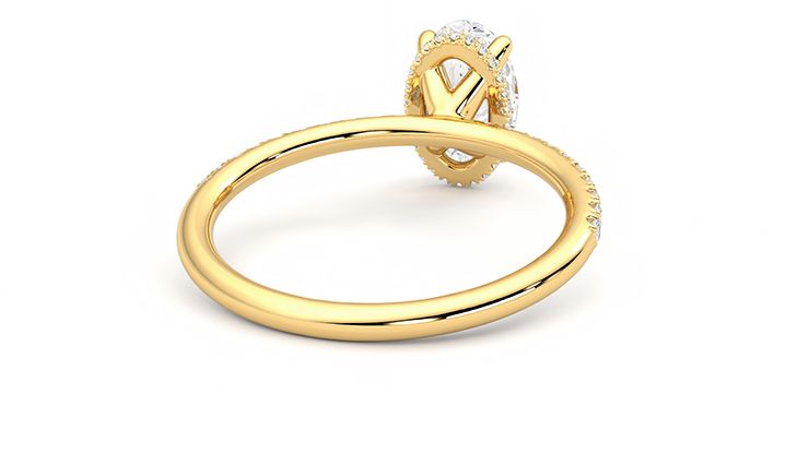 Taylor & Hart Thyme Oval Engagement Ring 360 degree image 14